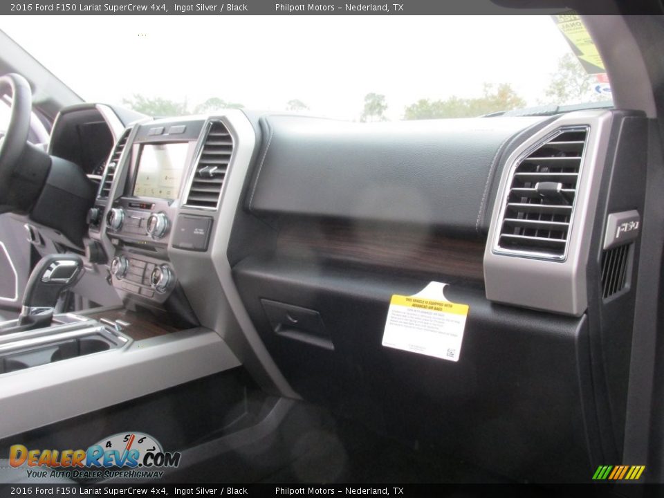 2016 Ford F150 Lariat SuperCrew 4x4 Ingot Silver / Black Photo #17