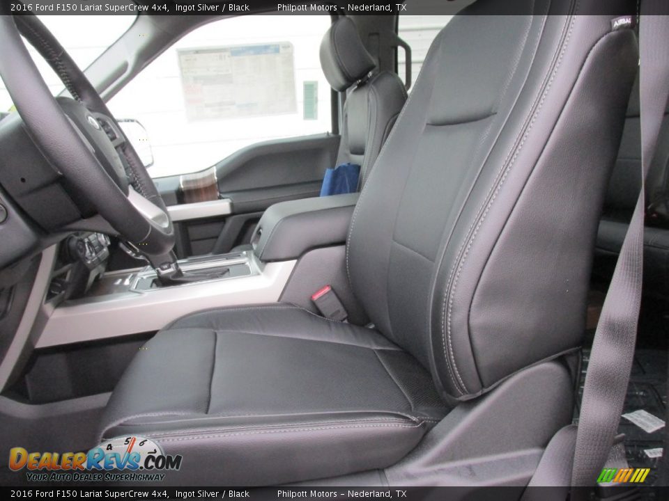 2016 Ford F150 Lariat SuperCrew 4x4 Ingot Silver / Black Photo #22