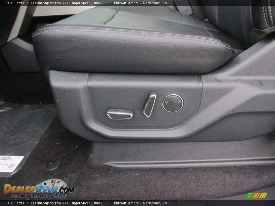 2016 Ford F150 Lariat SuperCrew 4x4 Ingot Silver / Black Photo #23