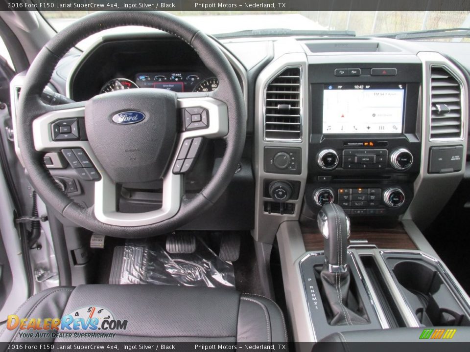 2016 Ford F150 Lariat SuperCrew 4x4 Ingot Silver / Black Photo #25