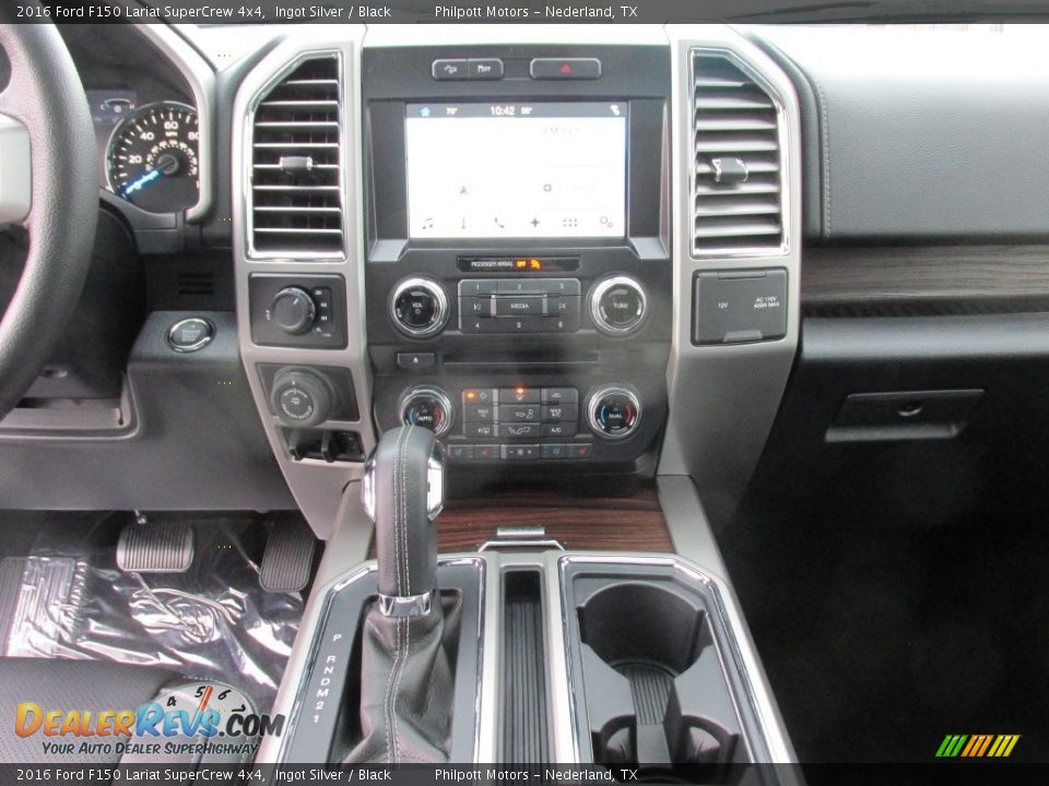 2016 Ford F150 Lariat SuperCrew 4x4 Ingot Silver / Black Photo #26
