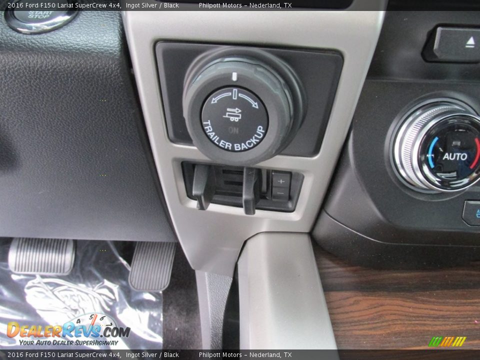 2016 Ford F150 Lariat SuperCrew 4x4 Ingot Silver / Black Photo #31