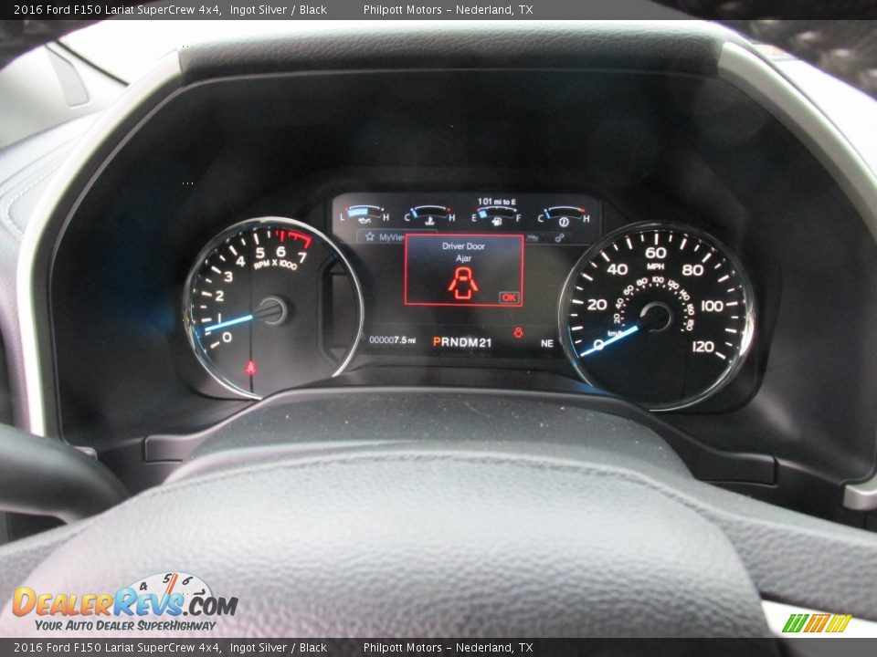 2016 Ford F150 Lariat SuperCrew 4x4 Ingot Silver / Black Photo #35