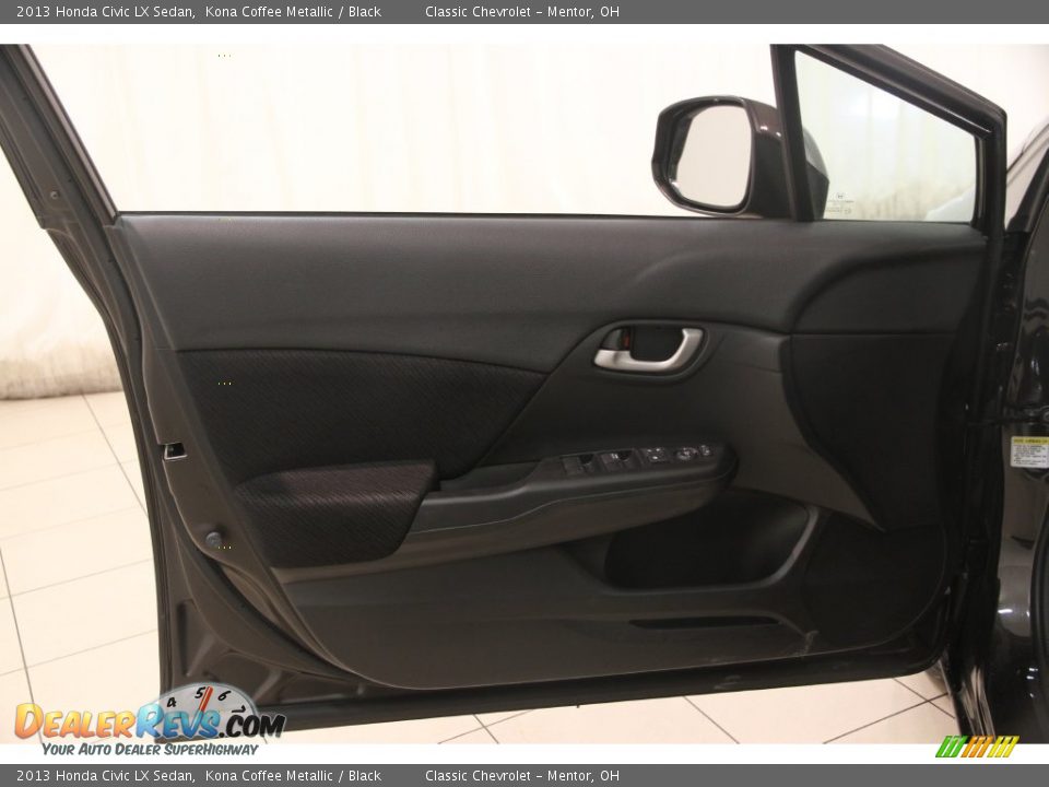 2013 Honda Civic LX Sedan Kona Coffee Metallic / Black Photo #4