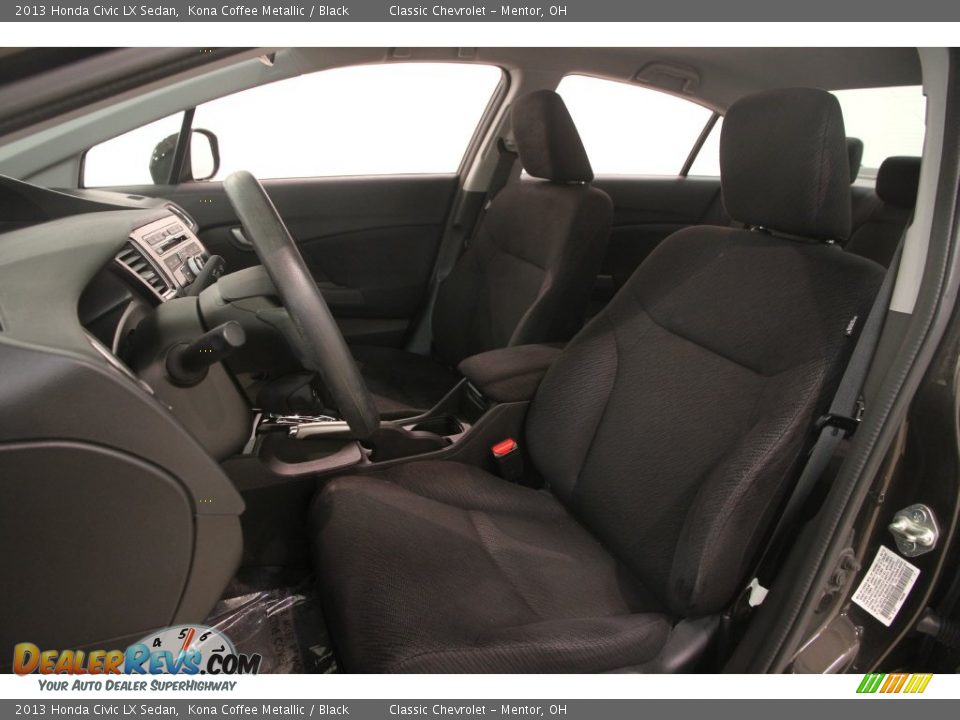 2013 Honda Civic LX Sedan Kona Coffee Metallic / Black Photo #5