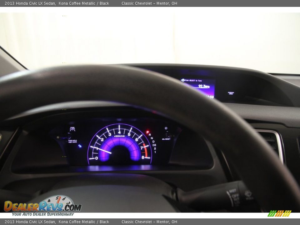 2013 Honda Civic LX Sedan Kona Coffee Metallic / Black Photo #7