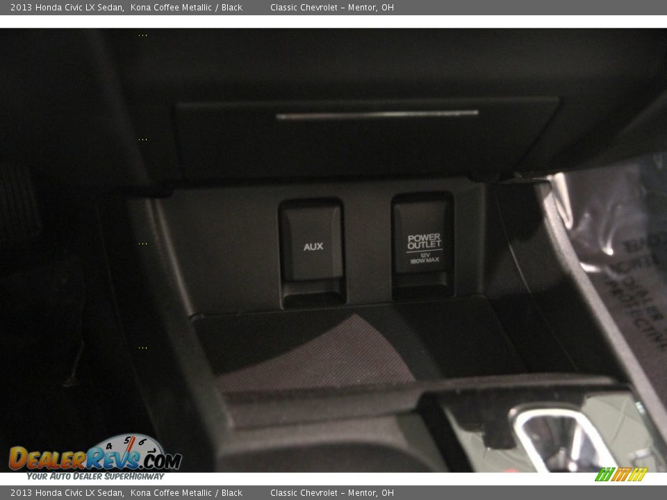 2013 Honda Civic LX Sedan Kona Coffee Metallic / Black Photo #11