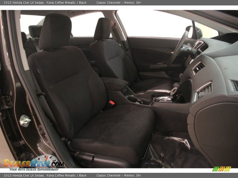 2013 Honda Civic LX Sedan Kona Coffee Metallic / Black Photo #12