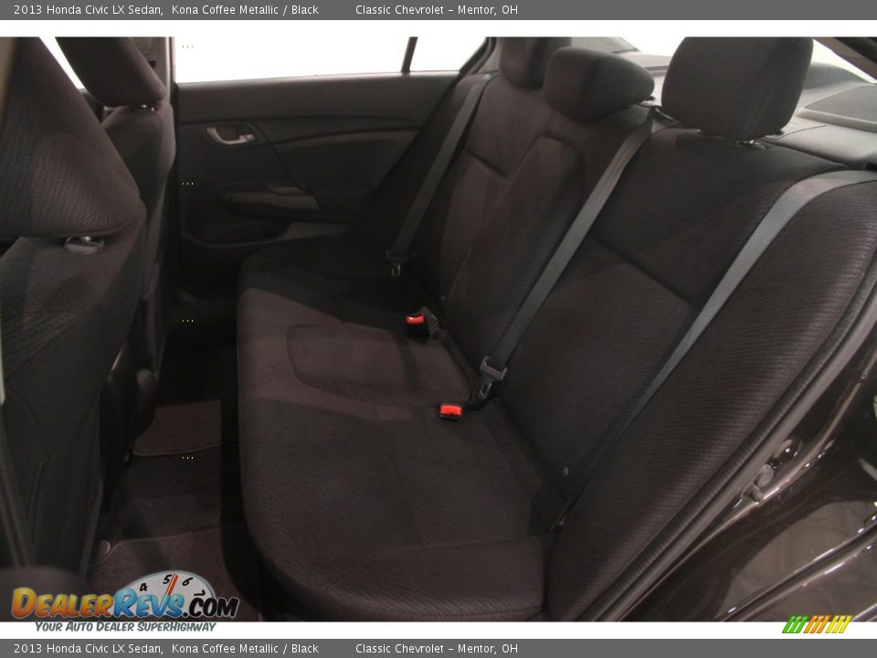 2013 Honda Civic LX Sedan Kona Coffee Metallic / Black Photo #13