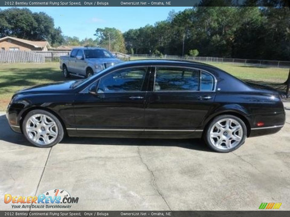 2012 Bentley Continental Flying Spur Speed Onyx / Beluga Photo #2