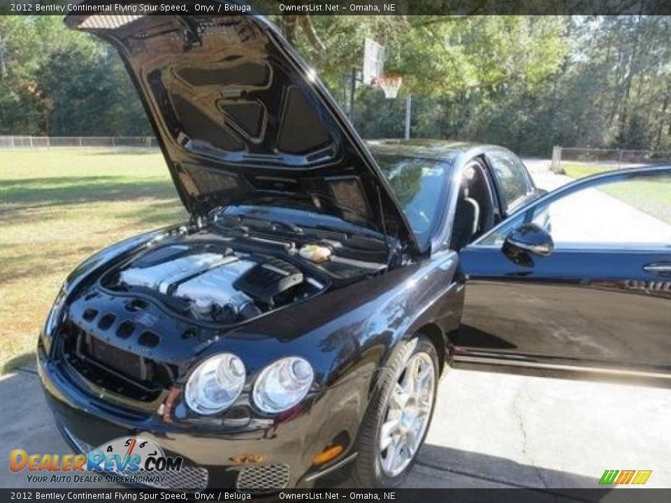 2012 Bentley Continental Flying Spur Speed Onyx / Beluga Photo #12