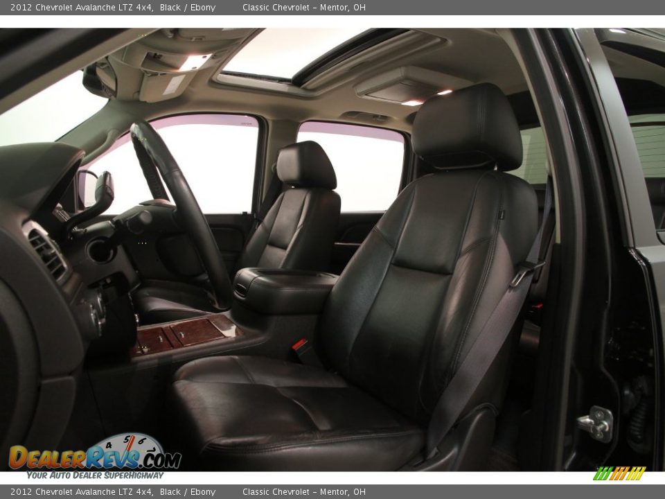2012 Chevrolet Avalanche LTZ 4x4 Black / Ebony Photo #4