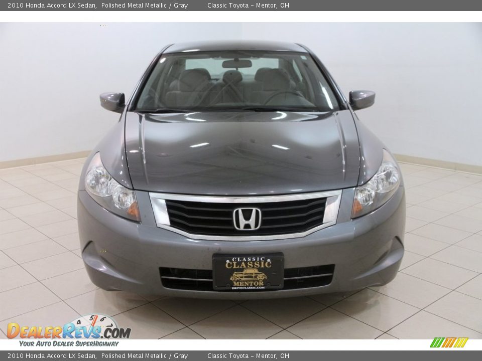 2010 Honda Accord LX Sedan Polished Metal Metallic / Gray Photo #2