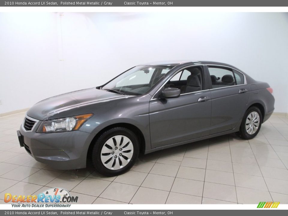 2010 Honda Accord LX Sedan Polished Metal Metallic / Gray Photo #3