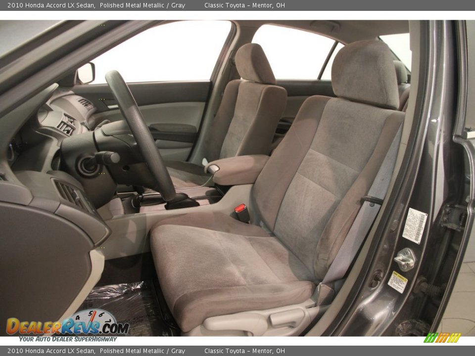 2010 Honda Accord LX Sedan Polished Metal Metallic / Gray Photo #5