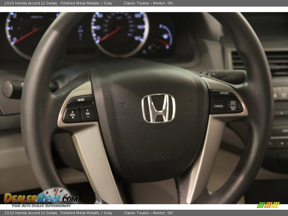2010 Honda Accord LX Sedan Polished Metal Metallic / Gray Photo #6
