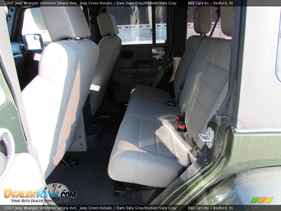 2007 Jeep Wrangler Unlimited Sahara 4x4 Jeep Green Metallic / Dark Slate Gray/Medium Slate Gray Photo #9