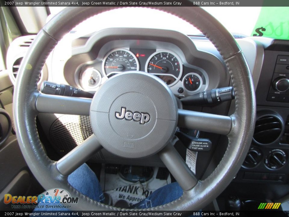 2007 Jeep Wrangler Unlimited Sahara 4x4 Jeep Green Metallic / Dark Slate Gray/Medium Slate Gray Photo #19