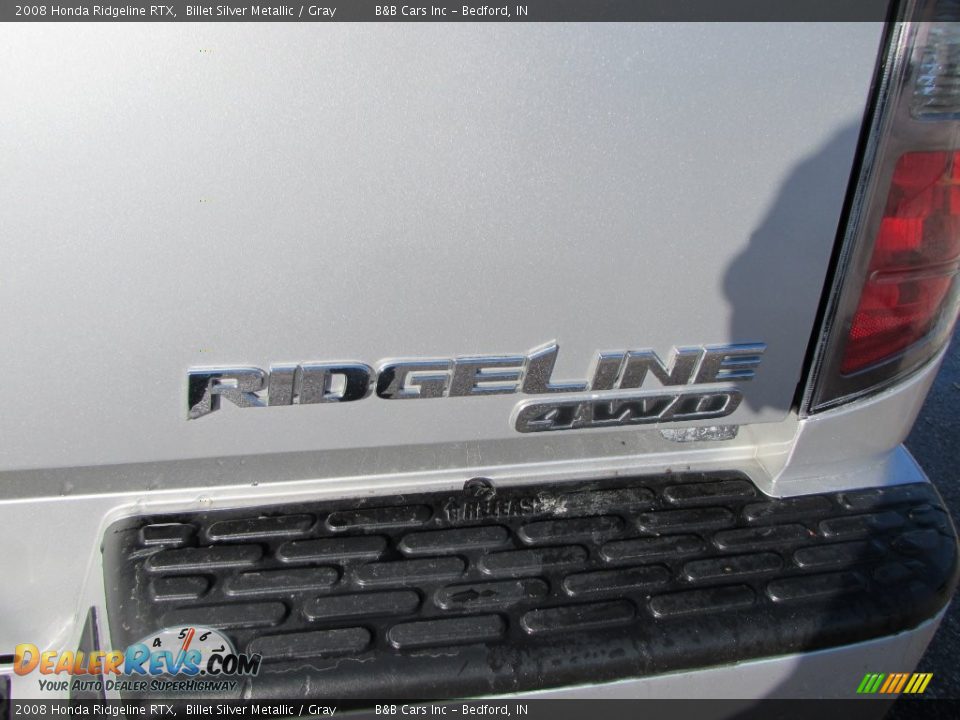 2008 Honda Ridgeline RTX Billet Silver Metallic / Gray Photo #6