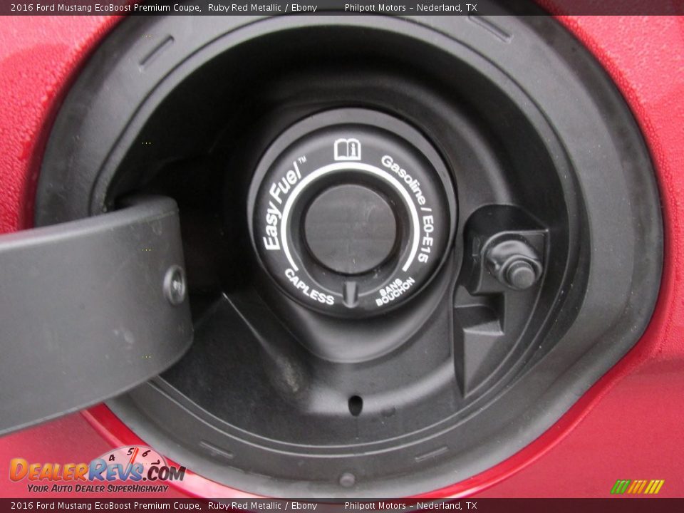 2016 Ford Mustang EcoBoost Premium Coupe Ruby Red Metallic / Ebony Photo #13