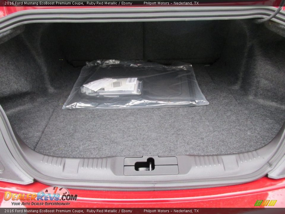 2016 Ford Mustang EcoBoost Premium Coupe Ruby Red Metallic / Ebony Photo #15