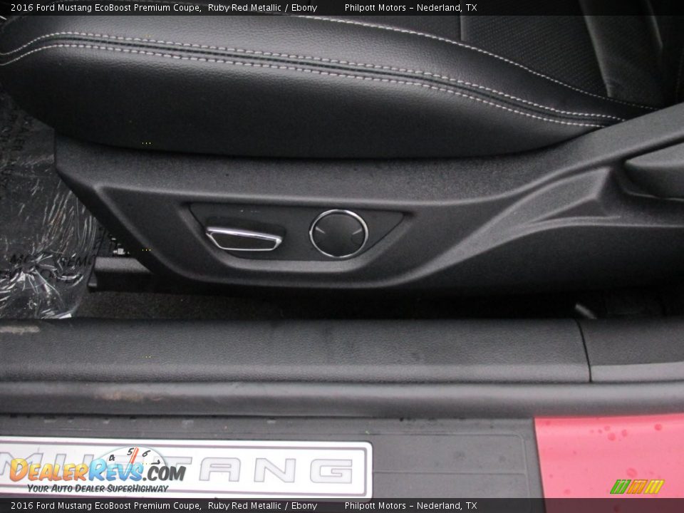 2016 Ford Mustang EcoBoost Premium Coupe Ruby Red Metallic / Ebony Photo #20
