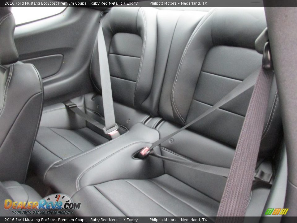 Rear Seat of 2016 Ford Mustang EcoBoost Premium Coupe Photo #21