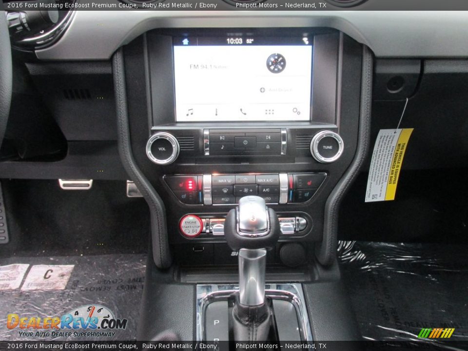 2016 Ford Mustang EcoBoost Premium Coupe Ruby Red Metallic / Ebony Photo #23