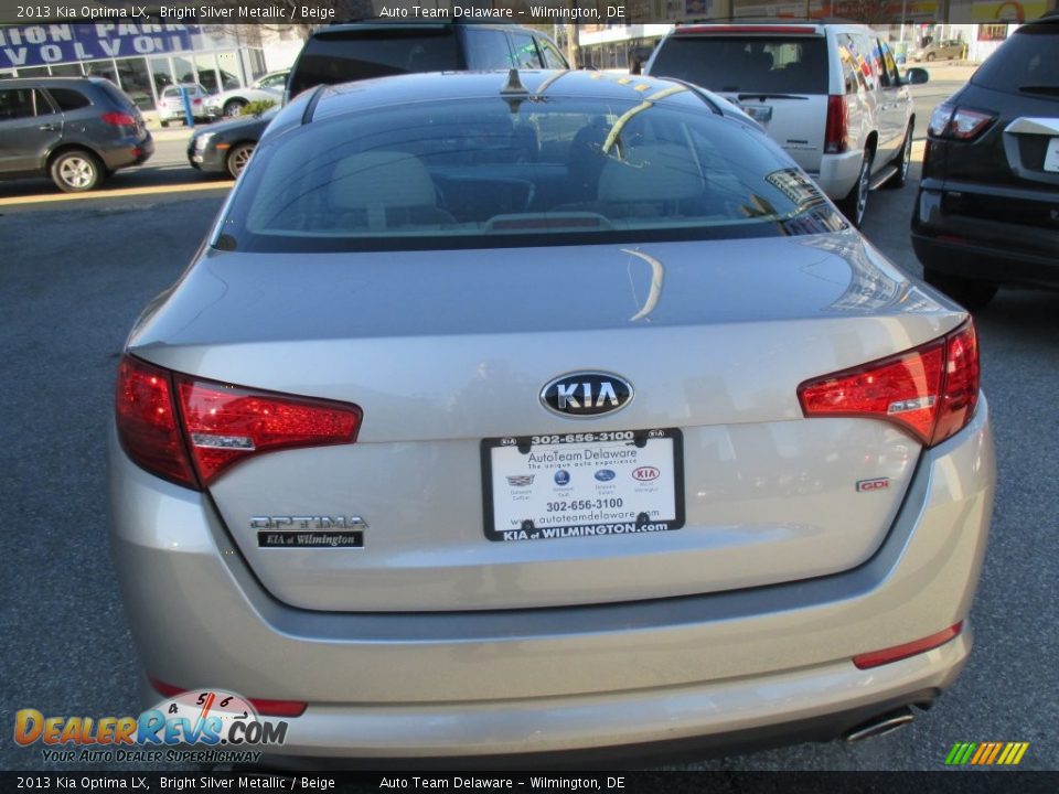 2013 Kia Optima LX Bright Silver Metallic / Beige Photo #4