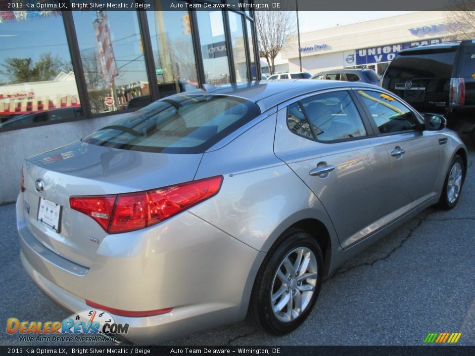 2013 Kia Optima LX Bright Silver Metallic / Beige Photo #5
