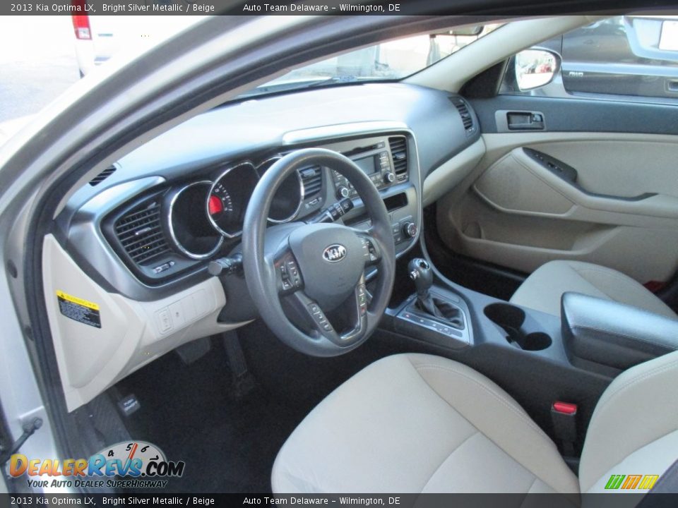 2013 Kia Optima LX Bright Silver Metallic / Beige Photo #9