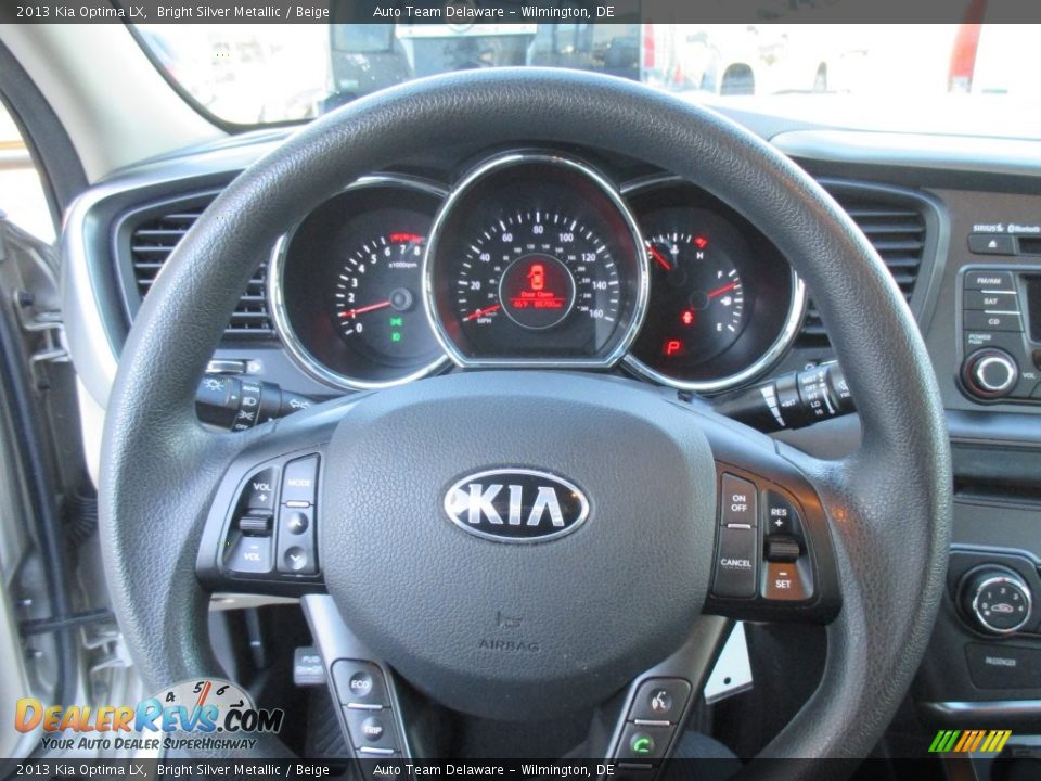 2013 Kia Optima LX Bright Silver Metallic / Beige Photo #11