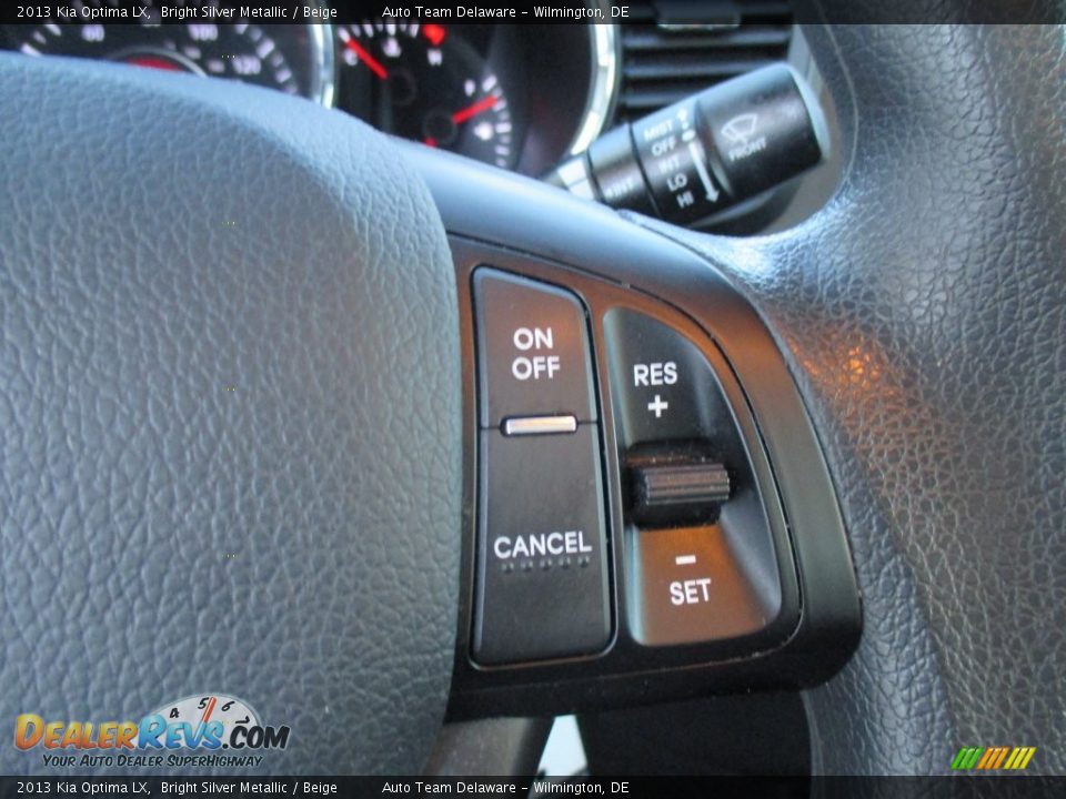 2013 Kia Optima LX Bright Silver Metallic / Beige Photo #14