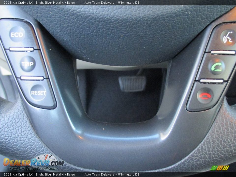 2013 Kia Optima LX Bright Silver Metallic / Beige Photo #15
