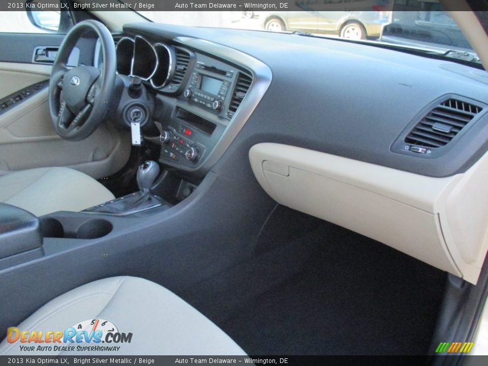 2013 Kia Optima LX Bright Silver Metallic / Beige Photo #24