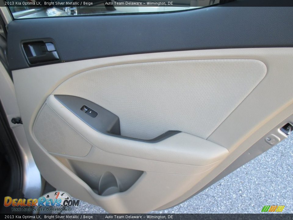 2013 Kia Optima LX Bright Silver Metallic / Beige Photo #28