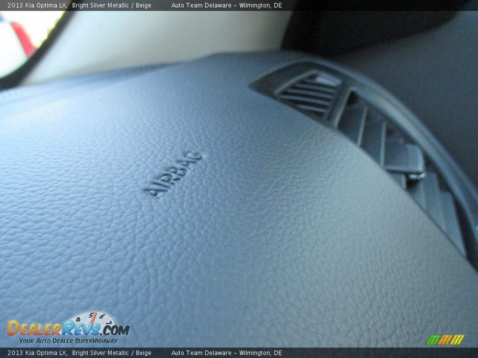 2013 Kia Optima LX Bright Silver Metallic / Beige Photo #32