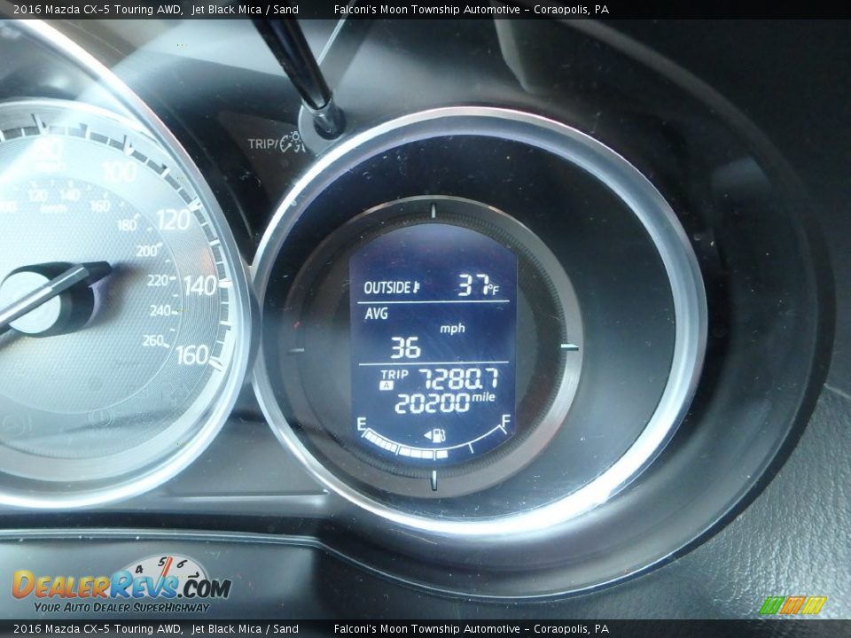 2016 Mazda CX-5 Touring AWD Jet Black Mica / Sand Photo #5