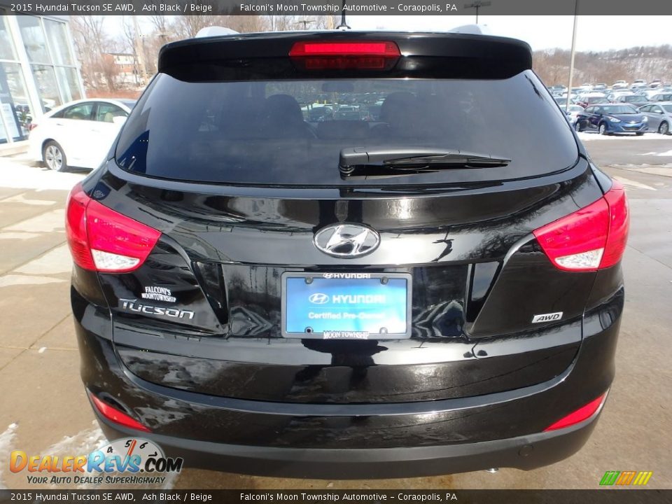 2015 Hyundai Tucson SE AWD Ash Black / Beige Photo #3