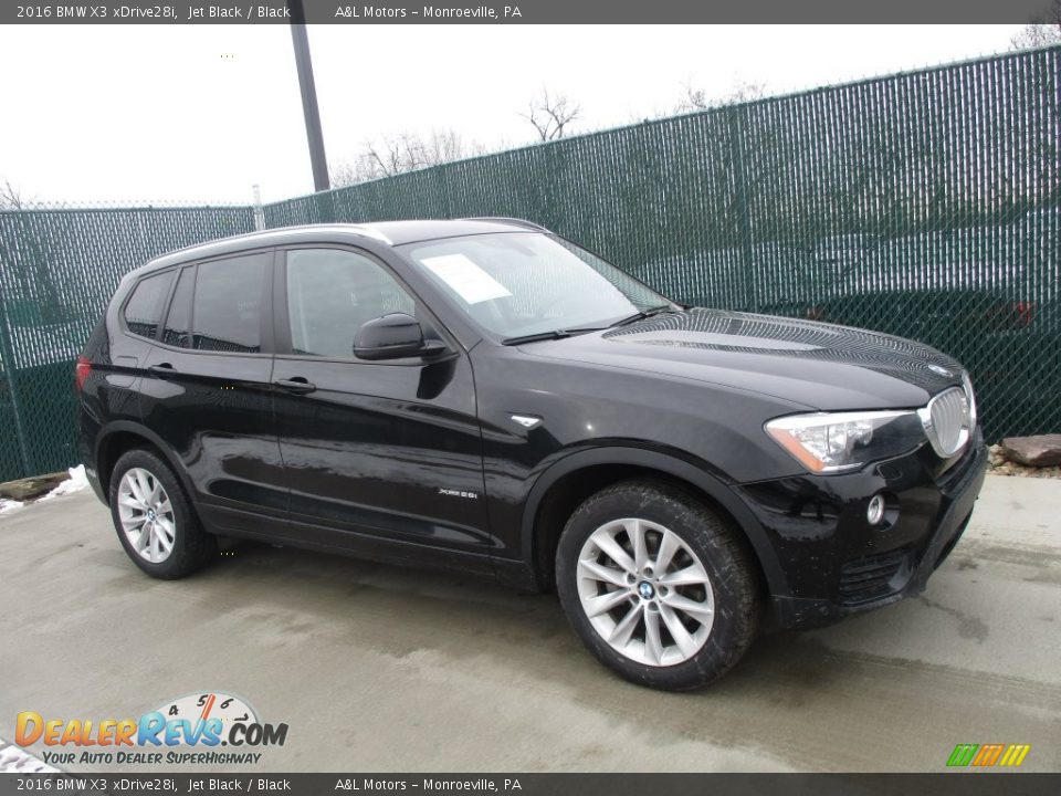 2016 BMW X3 xDrive28i Jet Black / Black Photo #1