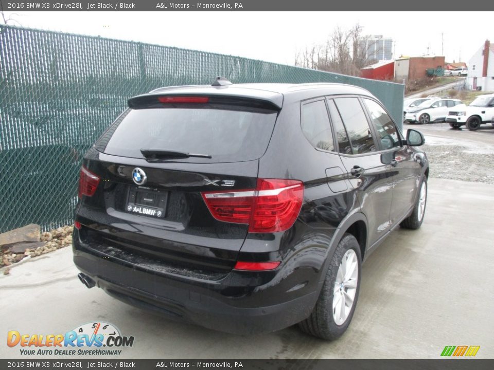 2016 BMW X3 xDrive28i Jet Black / Black Photo #4
