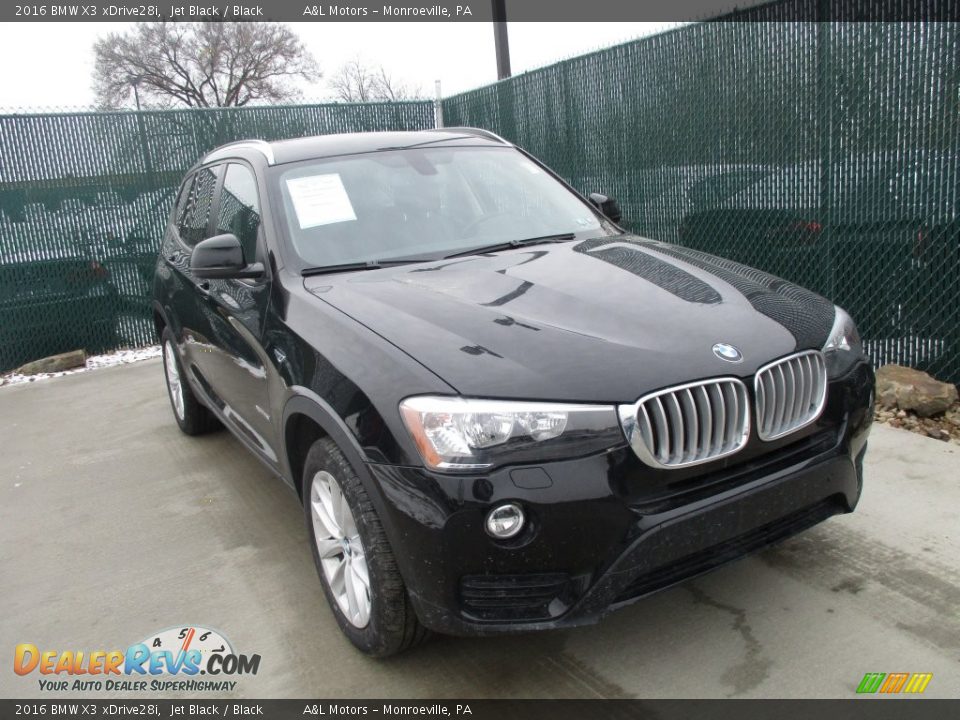2016 BMW X3 xDrive28i Jet Black / Black Photo #5