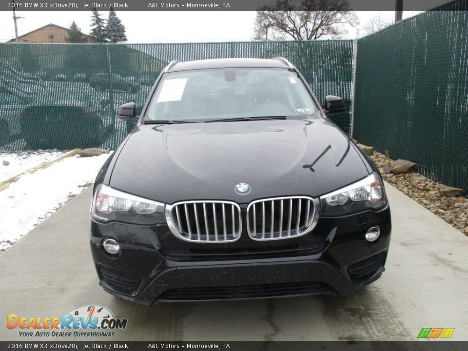 2016 BMW X3 xDrive28i Jet Black / Black Photo #6