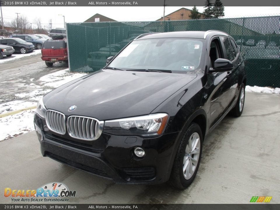 2016 BMW X3 xDrive28i Jet Black / Black Photo #7