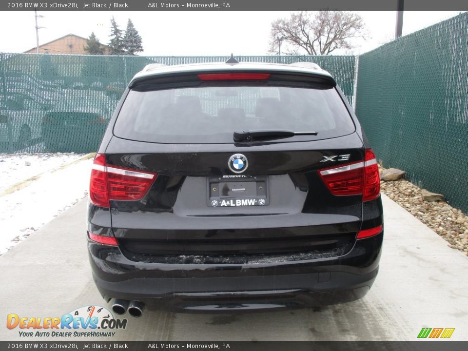 2016 BMW X3 xDrive28i Jet Black / Black Photo #9