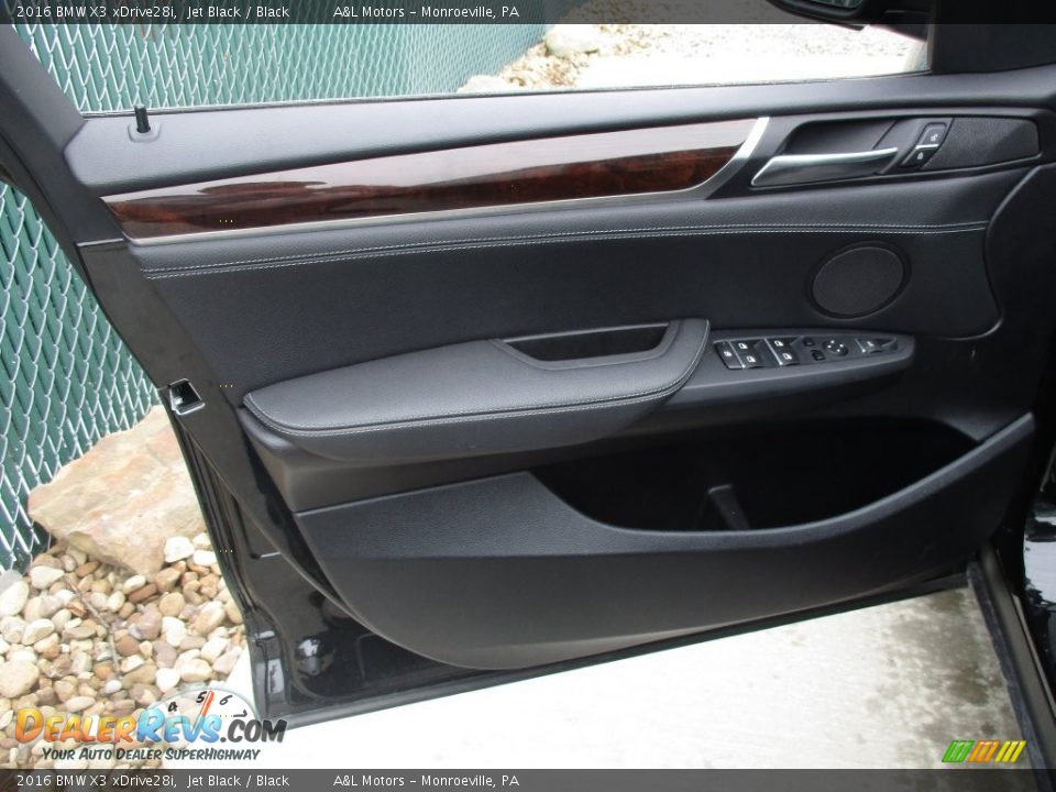 2016 BMW X3 xDrive28i Jet Black / Black Photo #10