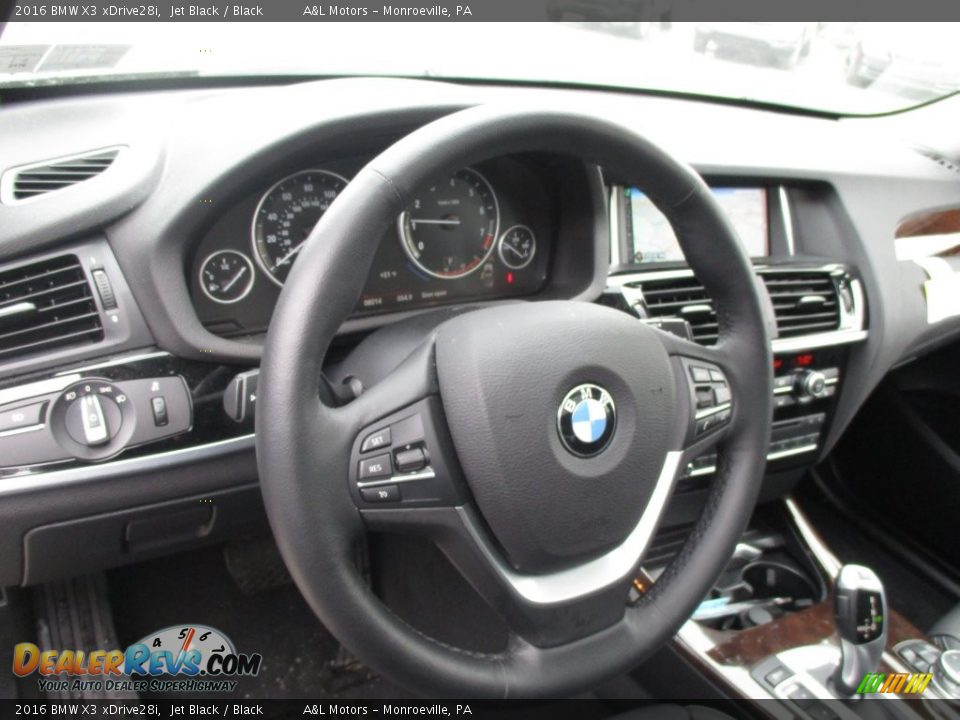 2016 BMW X3 xDrive28i Jet Black / Black Photo #15