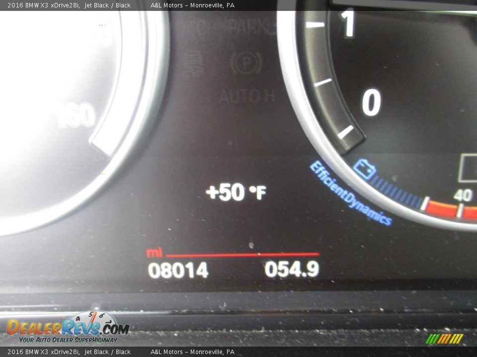 2016 BMW X3 xDrive28i Jet Black / Black Photo #20