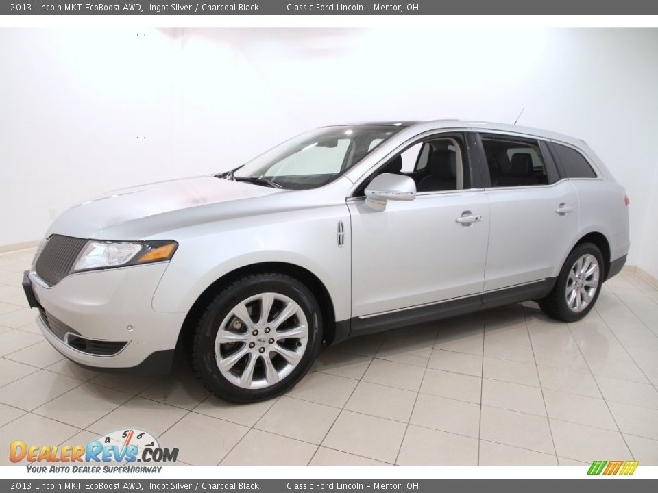 2013 Lincoln MKT EcoBoost AWD Ingot Silver / Charcoal Black Photo #3