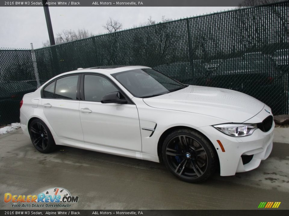 2016 BMW M3 Sedan Alpine White / Black Photo #1